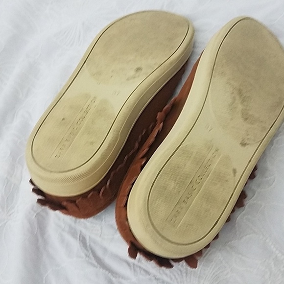 zara basic collect EU 37 leather fringe shoes US 7 - Picture 6 of 6